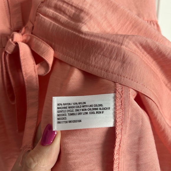 NWT Women’s A New Day Pink Tie Down Flyaway Top - Size L - Picture 6 of 16
